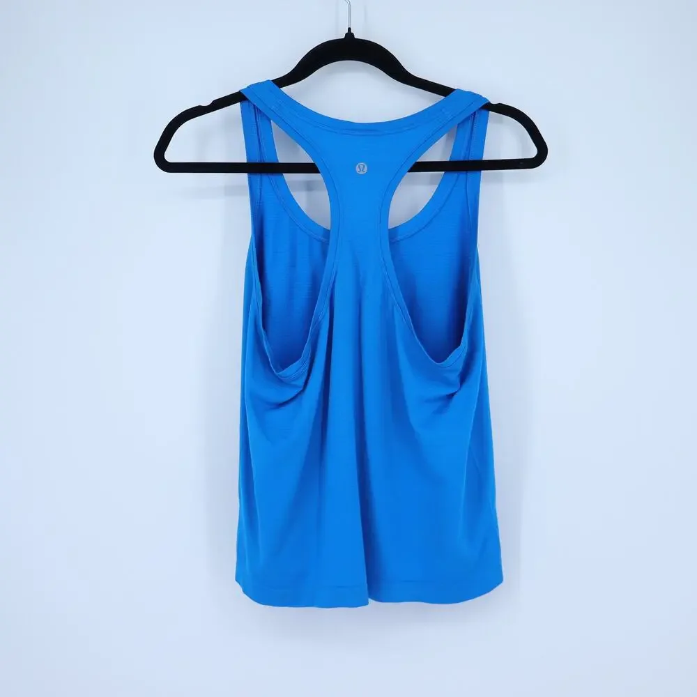 Lululemon Swiftly Tech Racerback Tank Beach Ball Blue Waist Length Women's 10